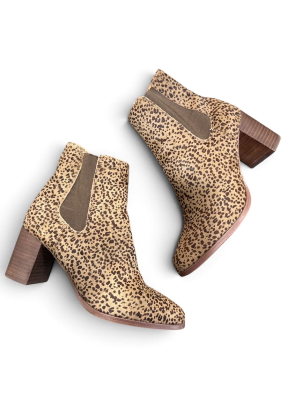 MADEWELL Laura Chelsea Boots Spotted Calf hair Womens 8.5